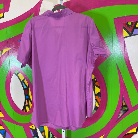 Woman Within, Mauve Basic Button Down Shirt. Size 1X(22-24). Excellent condition - Picture 5 of 5